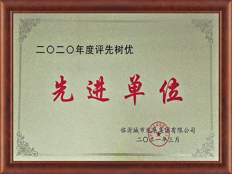 2020年度评先树优先进单位